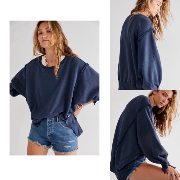 We The Free Sweaters - Free people Camden size X-Large navy blue sold
Out color